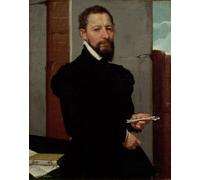 POSTERIIk Pittura Immagine Tela Dipinti d'arte graffiti Profesor de Retórica en la Universidad de Génova y Secretario de la República por Battista Moroni per L'arredamento del Soggiorno 60x90cm