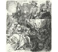 POSTERIIk Pittura Immagine Tela El duque Ulrico de Wuttemberg se humilla ante el emperador del Sacro Imperio Romano Germánico Carlos V por Hermann Vogel per Decorazioni per la Casa 60x90cm