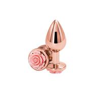 NS Novelties Rear Assets Rose Buttplug Medium Pink