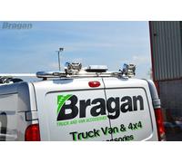 Posteriore Barra Tettuccio + LED Per fiat ducato 2014 + Van Acciaio Inox