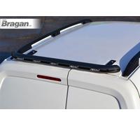 Posteriore Barra Tettuccio + LED Per volkswagen caddy 2010 - 2015 Acciaio - Nero