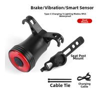 posteriore bicicletta 34,4 g design compatto 4,4 x 3,4 cm nero luce di vi