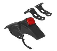 Posteriore con fanale posteriore e staffe per skateboard elettrico Kukirin G2 MASTERs, protezione con supporto targa, alluminio ABS nero (4 nero)