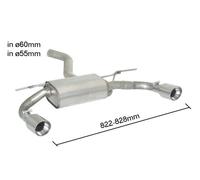 Posteriore con terminali rotondi Ragazzon BMW Serie3 F30 320d 135Kw 10/2011>2015