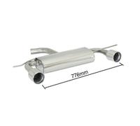 Posteriore doppio con terminali rotondi Ragazzon VW Scirocco 2.0 TSI 147/155 kw