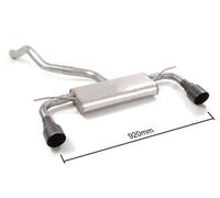 Posteriore doppio terminali rotondi Black Line Ragazzon Seat Leon 5F 1.5TSI FR