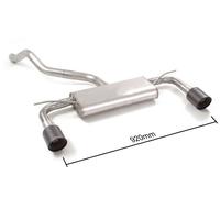 Posteriore doppio terminali rotondi Carbon Line Ragazzon Seat Leon 5F 1.5TSI FR