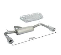Posteriore doppio terminali rotondi RAGAZZON Alfa Romeo GIULIETTA 1.4 TB 125Kw