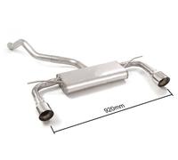 Posteriore doppio terminali rotondi Sport Line Ragazzon Seat Leon 5F 1.5TSI FR