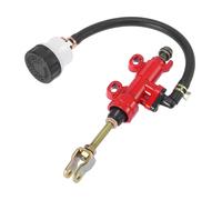 Posteriore Freno Maestro Cilindro Pompa Con Serbatoio per Moto Rosso