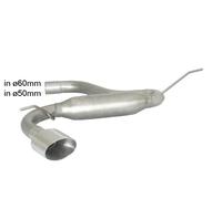 Posteriore inox con terminale ovale Audi A3 (typ 8V/8VA)(2885)
