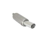 Posteriore inox con terminale rotondo Renault Clio Mk3 2005>>2012