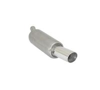 Posteriore inox con terminale rotondo Renault Twingo Mk2 2007>>2014