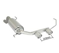 Posteriore inox con terminali centrali Alfa Romeo MiTo(955) 2008>>2018(1368)