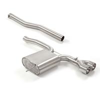 Posteriore inox con terminali rotondi Mini F57 2016>>2024(7016)
