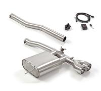 Posteriore inox con terminali rotondi Mini F57 2016>>2024(7018)