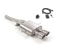 Mini Posteriore inox con terminali rotondi 2x90 mm Sport Line