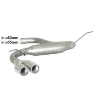 Posteriore inox con terminali rotondi Volkswagen Golf Mk7 (typ