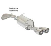 Posteriore inox con terminali rotondi Volkswagen Polo Mk5 (typ