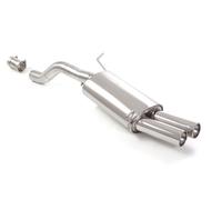 Volkswagen Posteriore inox con terminali rotondi 2x80 mm sfalsati