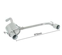 Posteriore inox sdoppiato con terminali Alfa Romeo 147