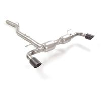 Alfa Romeo Posteriore inox sdoppiato con terminali rotondi 2 / 90 mm Carbon