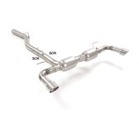 Posteriore inox sdoppiato con terminali Alfa Romeo Giulia(952) 2016>>(5598)
