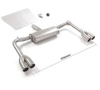 Posteriore inox sdoppiato con terminali Alfa Romeo Giulietta(940) 2010>>20(3297)