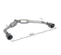 Posteriore inox sdoppiato con terminali Alfa Romeo Giulietta(940) 2010>>20(3432)