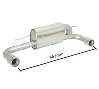 Posteriore inox sdoppiato con terminali BMW Serie1 F20/F21 2011>>2019(5423)
