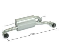 Posteriore inox sdoppiato con terminali BMW Serie1 F20/F21 2011>>2019(5650)