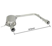 BMW Posteriore inox sdoppiato con terminali rotondi 2 / 90 mm - Necessita