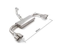 Posteriore inox sdoppiato con terminali Ford Focus Mk4 (typ(6571)