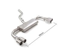 Posteriore inox sdoppiato con terminali Ford Focus Mk4 (typ(7065)