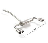 Posteriore inox sdoppiato con terminali Jeep Renegade 2014>>(3987)