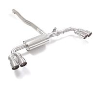 Posteriore inox sdoppiato con terminali Mercedes Classe A(W177) 2018>>(5305)