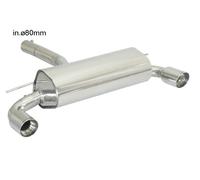 Posteriore inox sdoppiato con terminali rotondi 2 / 90 mm Sport Line - Paraurti