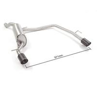 Posteriore inox sdoppiato 2/90 Carbon Shot Ragazzon Seat Ibiza 6F 1.0Tsi 85Kw