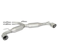 Posteriore sdoppiato 70mm terminali rotondi VW GOLF 6 GTI 2.0 TSI Ragazzon