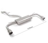 Posteriore inox sdoppiato 2x102 Ragazzon Volkswagen Golf Mk 8 1.5 TSI 96/110Kw
