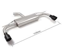 Posteriore inox sdoppiato con terminali Volkswagen Golf Mk8 (typ(6133)