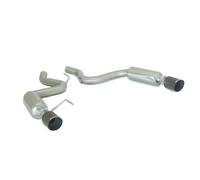 Ford Posteriore inox sdoppiato Gr.N con terminali rotondi 2 / 100 mm Carbon