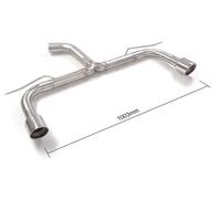Posteriore inox sdoppiato Gr.N con Volkswagen Golf Mk7 (typ