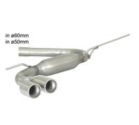 Posteriore inox terminali rotondi RAGAZZON VW Golf Mk7 1.6 TDI 77 Kw