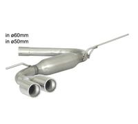 Posteriore inox terminali rotondi RAGAZZON VW Golf Mk7 1.6 TDI 77 Kw