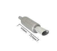 Posteriore inox universale terminale ovale 110x65 Marmitte RO.150mm