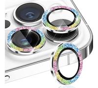 Posteriore Obiettivo Protezione Vetro Temperato,HD Trasparente Lente Schermo,Durezza Anti-graffio Ultra Resistente Glitter Camera, per iPhone 16 Pro, 16 Pro Max