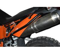 Posteriore paramotore HEED KTM 950 ADVENTURE (02-06)/990 ADVENTURE (06-12) nero