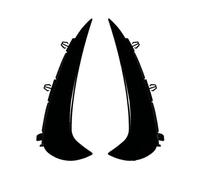 Posteriore Paraurto Per Benz Per Classe Per GLC X254 Per AMG Per Linea 2023-2024 + Auto Paraurti Posteriore Diffusore Vento Coltello Trim Kit Corpo Vettura Diffusore Paraurti Posteriore(Gloss Black)
