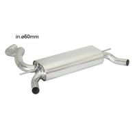 Posteriore inox sdoppiato per terminali Renault Clio Mk4 2012>>2019(2293)